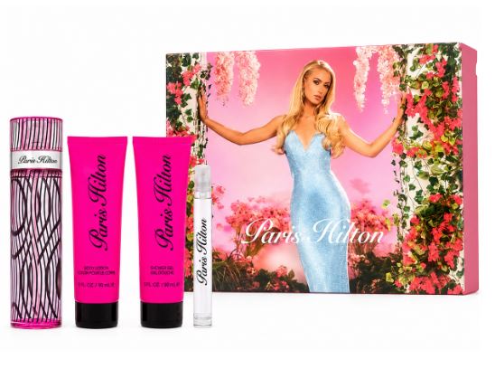 Estuche Paris Hilton By Paris Mujer EDT 4Pz Perfume 100ml+Perfume Mini 10ml+Gel De Ducha+Crema Corporal